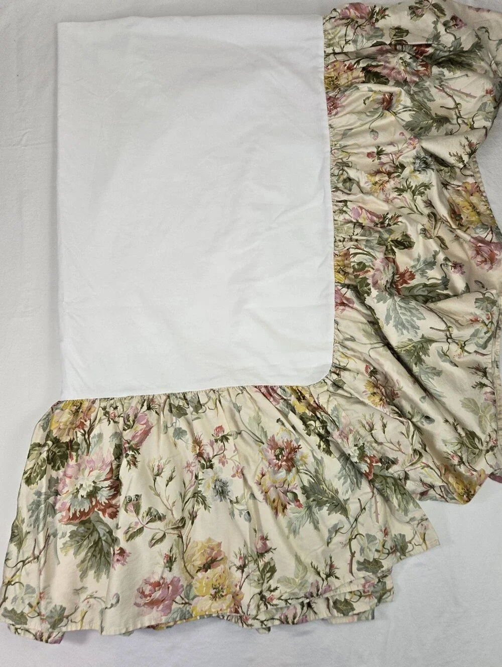 Vintage Lauren Ralph Lauren Wentworth Floral Queen Duvet Bed Skirt Pillowcase